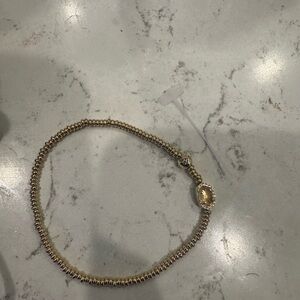 Gold Kendra Scott bracelet November birth stone Citrine